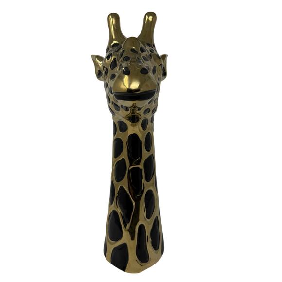 Vintage MCM Giraffe Bank 15.5″ Tall Mid‑Century Ceramic / Pottery Coin Bank - Picture 2 of 8